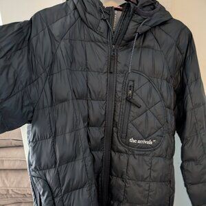 The Arrival's Men's Space Black Hooded Puffer Jacket - Retail $495